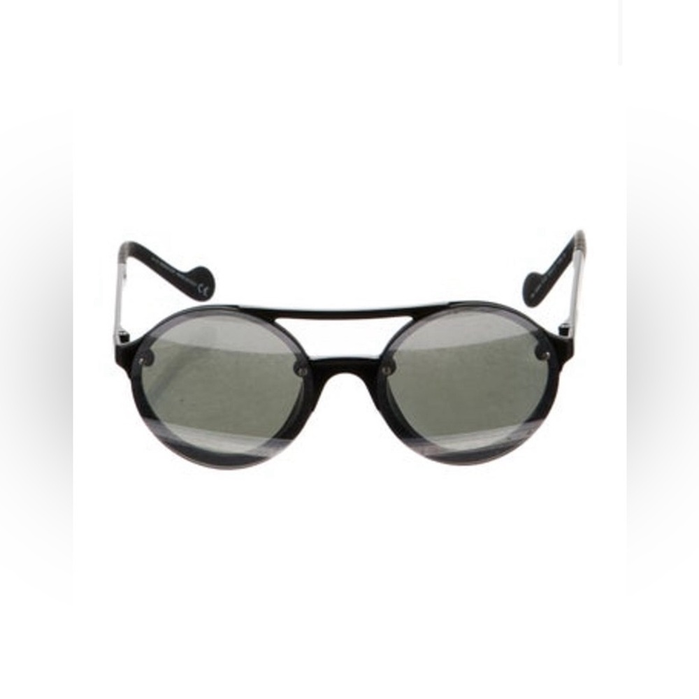 Moncler round mirrored sunglasses
